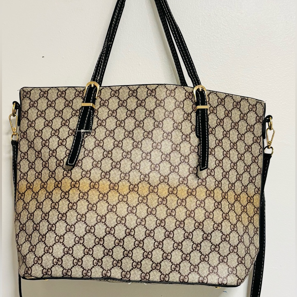 GUCCI Ophidia medium leather-trimmed printed coated-canvas tote - Picture 8 of 11